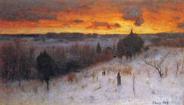 George Inness Winter Evening